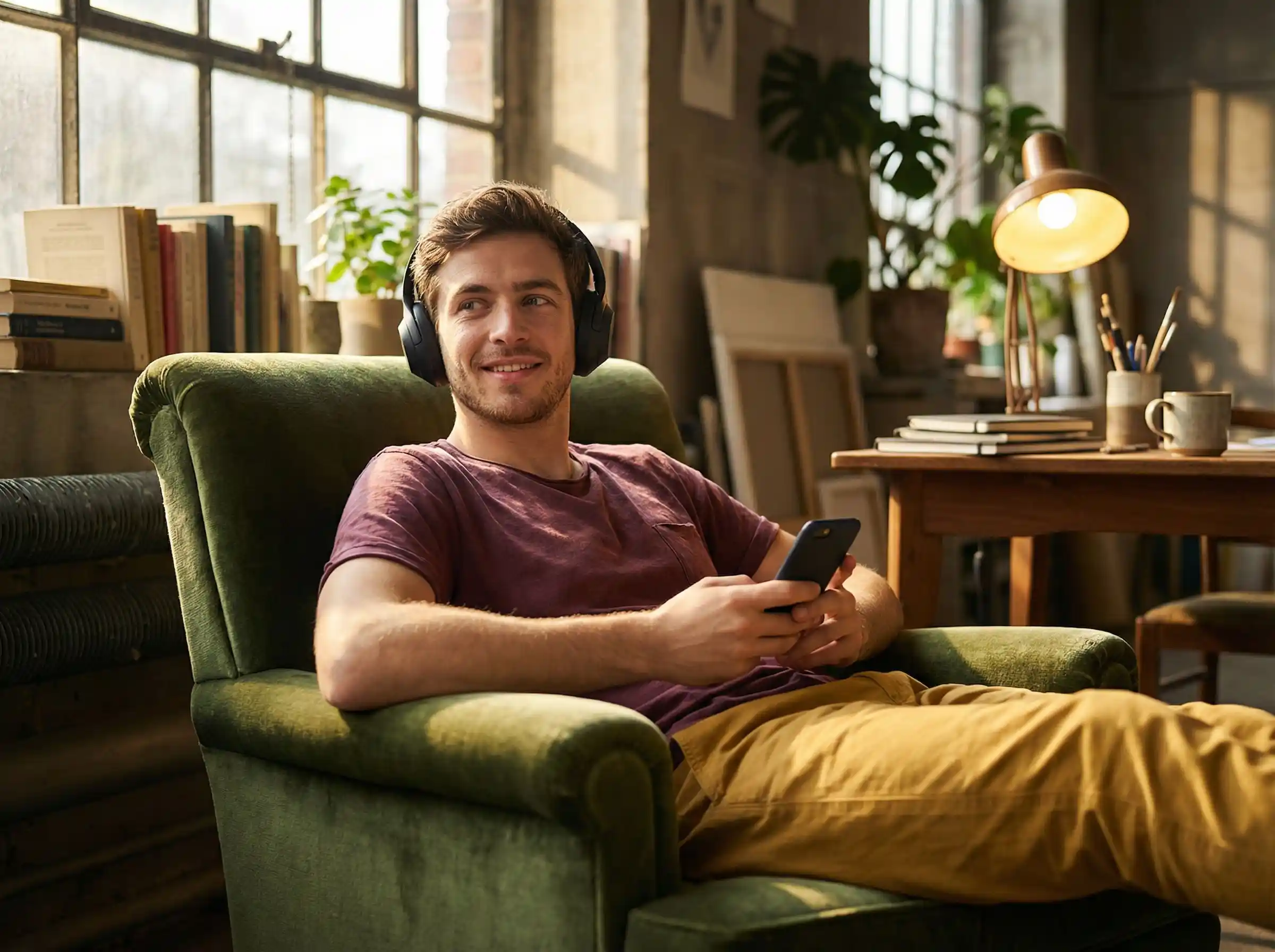 Selbstständiger arbeitet mit dem Laptop im Homeoffice
